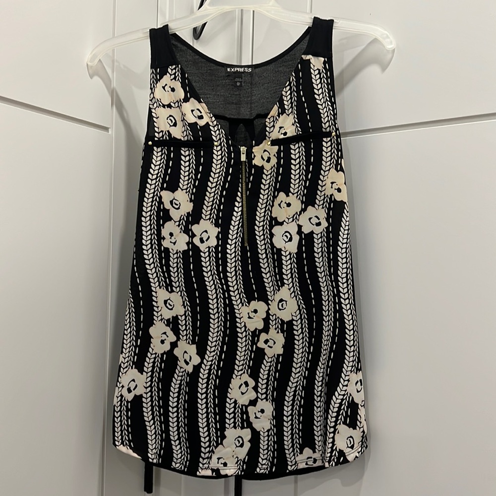 Sleeveless Zip Blouse